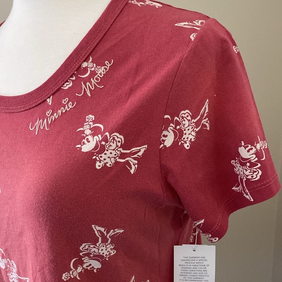 Disney Minnie Mouse Scoop Neck Tee-Shirt T-shirt - Picture 3 of 8